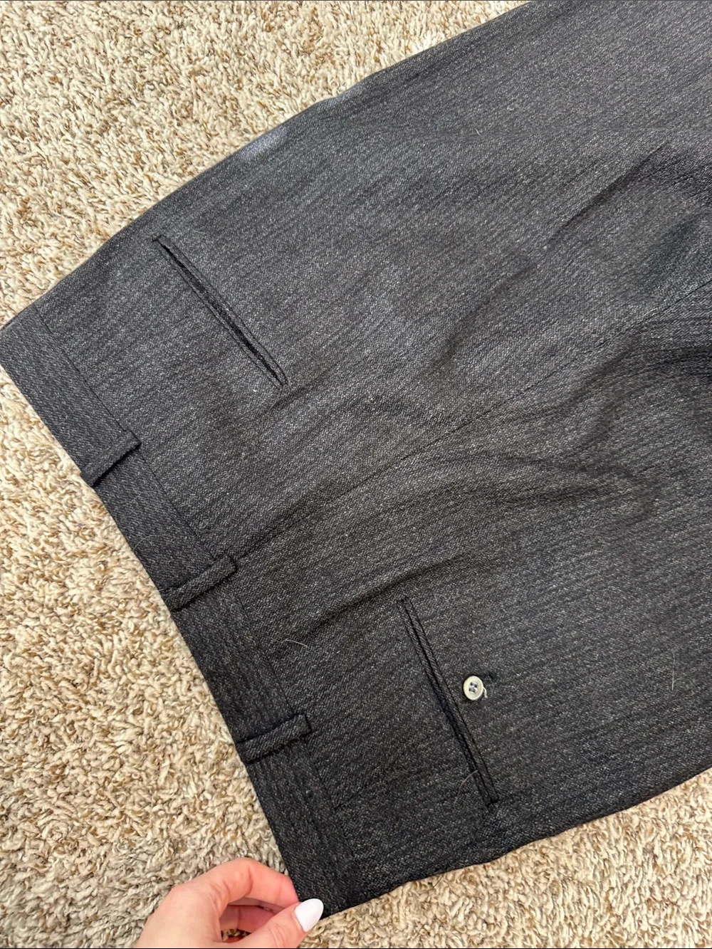 Vintage 1950's Truxton Wool Pinstripe Mens Suit 40R
